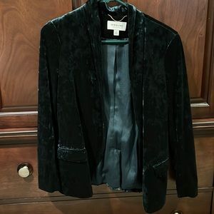 High line size 2 green velvet blazer